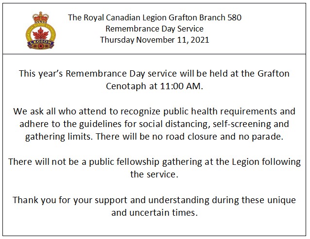 Remembrance Day Info Photo