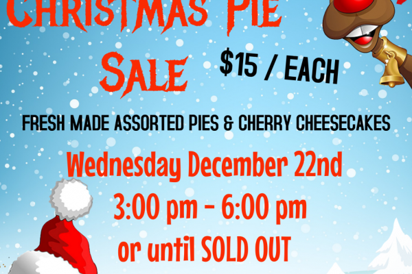 Christmas Pie Sale