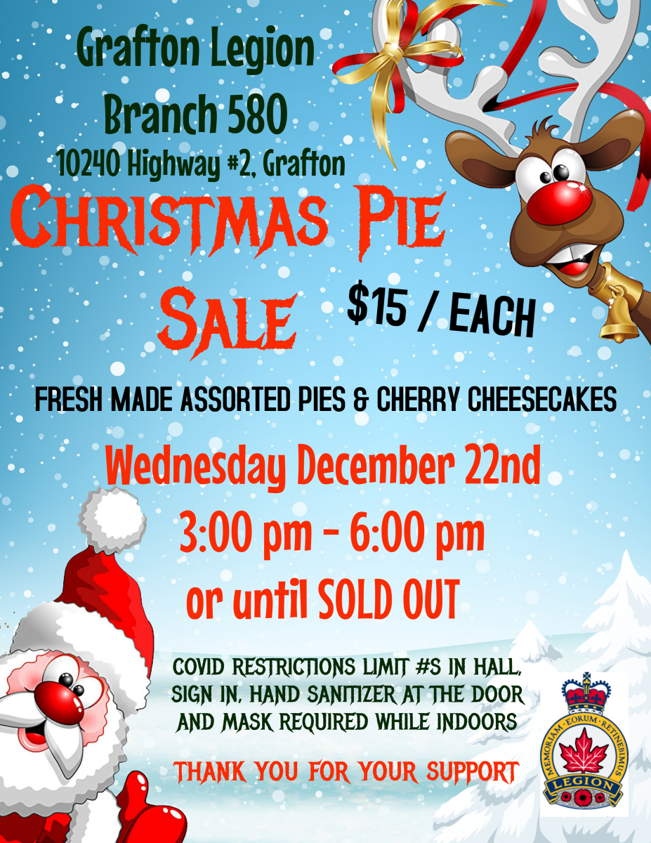 Christmas Pie Sale