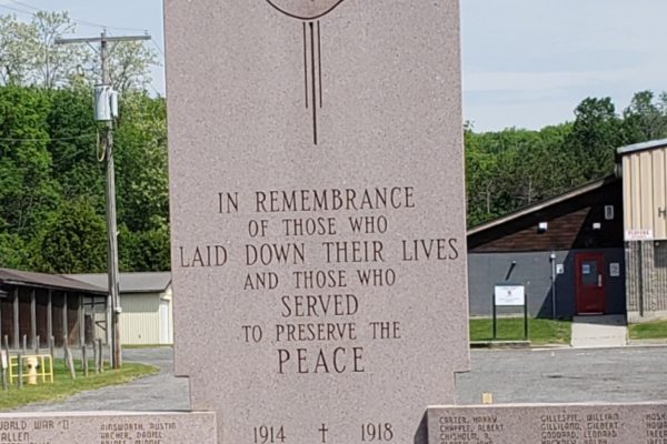 Cenotaph during Dieppe Ceremony 2022