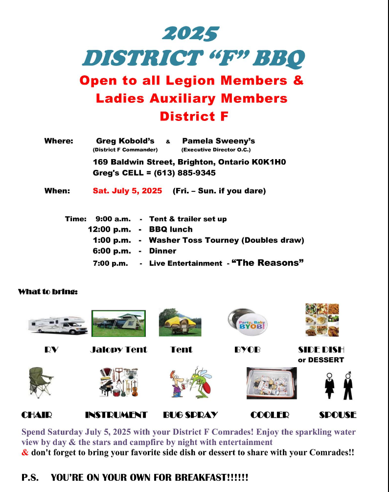 2025 District F BBQ
